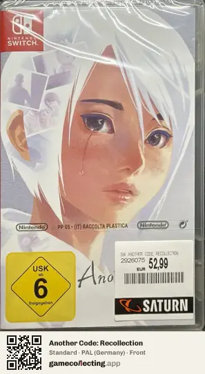 Another Code: Recollection Nintendo Switch, Germany box front