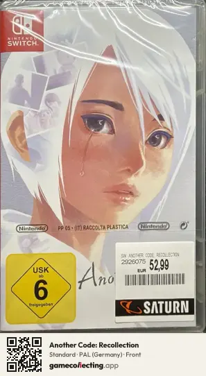 Another Code: Recollection Nintendo Switch, Germany box front