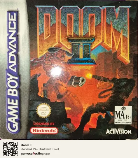 Doom II Game Boy Advance, Australia box front
