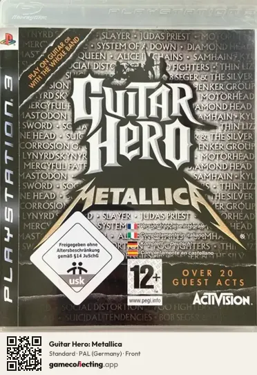 Guitar Hero: Metallica PlayStation 3, Germany box front
