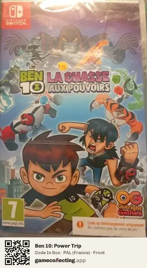 Ben 10: Power Trip Nintendo Switch, France box front