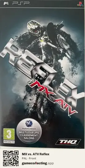 MX vs. ATV Reflex PlayStation Portable, PAL box front