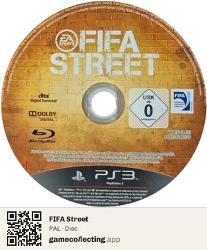 FIFA Street PlayStation 3, PAL disc