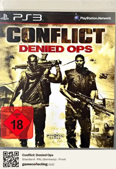 Conflict: Denied Ops PlayStation 3, Germany box front