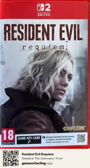 Resident Evil Requiem Nintendo Switch 2, Germany box front