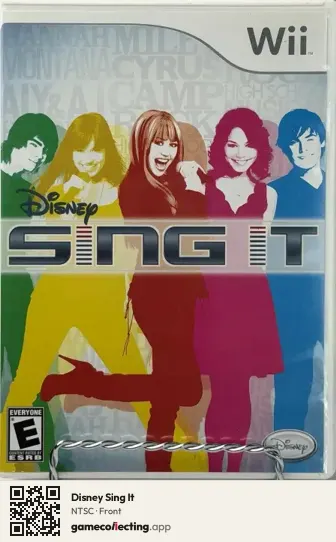 Disney Sing It Nintendo Wii, NTSC box front