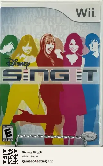 Disney Sing It Nintendo Wii, NTSC box front