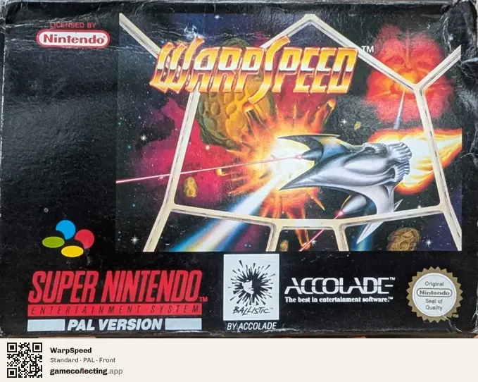 WarpSpeed Super Nintendo Entertainment System, PAL box front