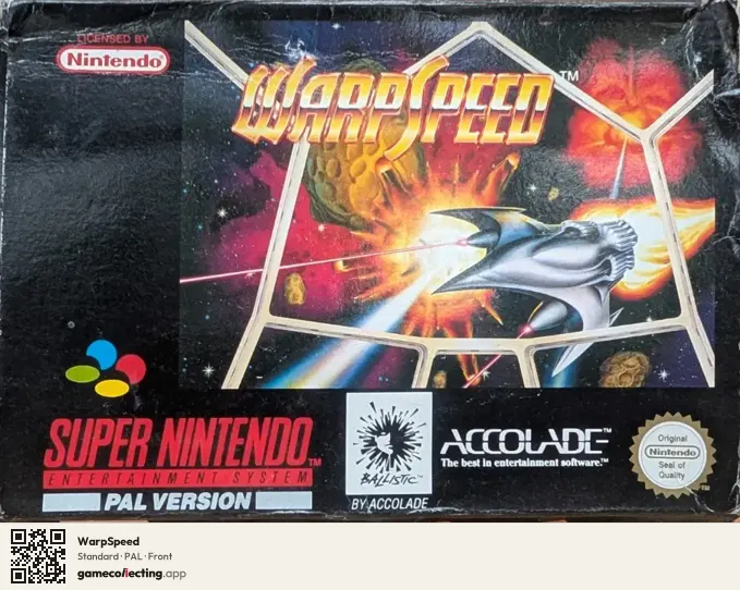 WarpSpeed Super Nintendo Entertainment System, PAL box front