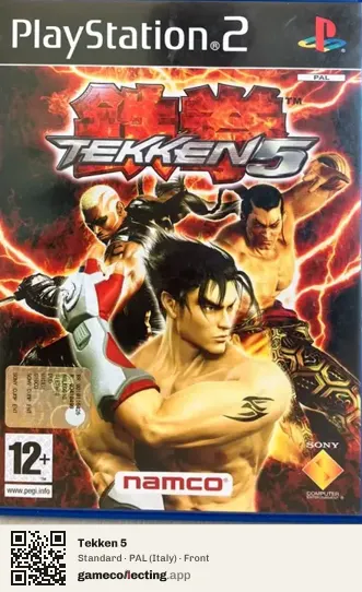 Tekken 5 PlayStation 2, Italy box front