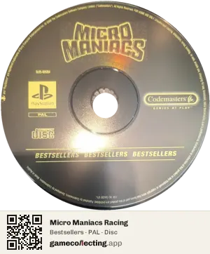 Micro Maniacs Racing PlayStation, PAL disc