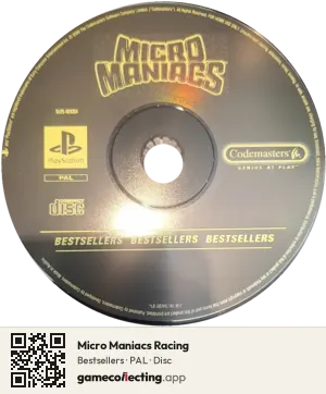 Micro Maniacs Racing PlayStation, PAL disc