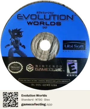 Evolution Worlds Nintendo GameCube, NTSC disc