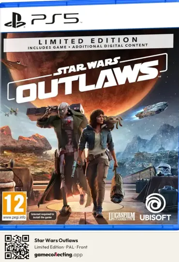 Star Wars Outlaws PlayStation 5, PAL box front