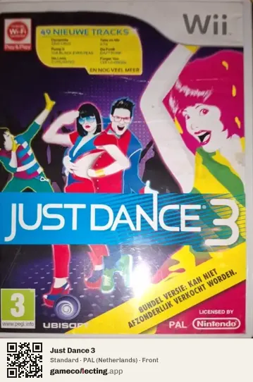 Just Dance 3 Nintendo Wii, Netherlands box front