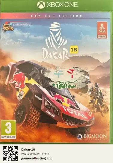 Dakar 18 Xbox One, Germany box front