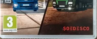 Truck Driver, the PEGI square on its front