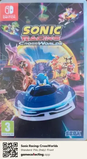 Sonic Racing: CrossWorlds Nintendo Switch, Italy box front