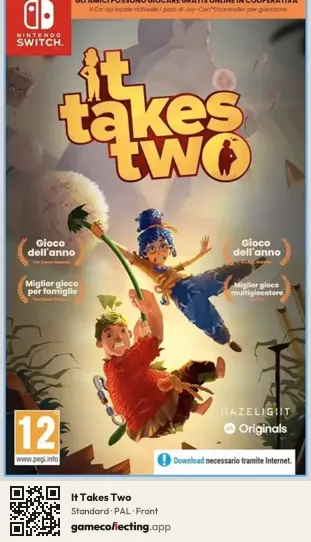 It Takes Two Nintendo Switch, PAL box front