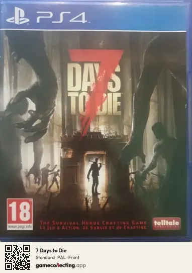 7 Days to Die PlayStation 4, PAL box front