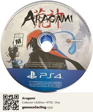 Aragami PlayStation 4, NTSC disc