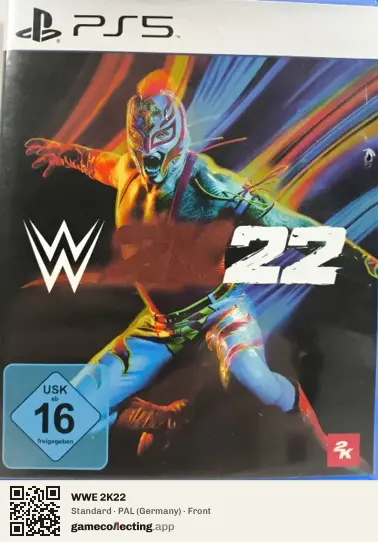 WWE 2K22 PlayStation 5, Germany box front