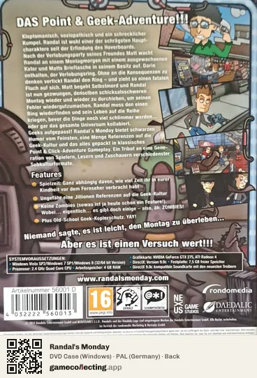Randal's Monday Computer, Germany box back