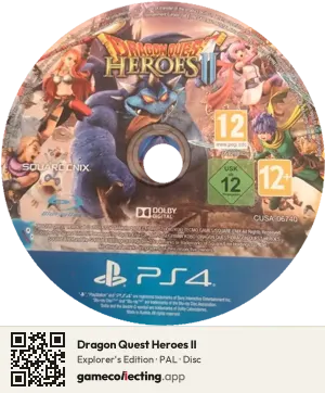 Dragon Quest Heroes II PlayStation 4, PAL disc