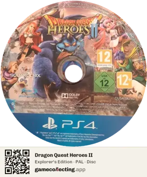 Dragon Quest Heroes II PlayStation 4, PAL disc