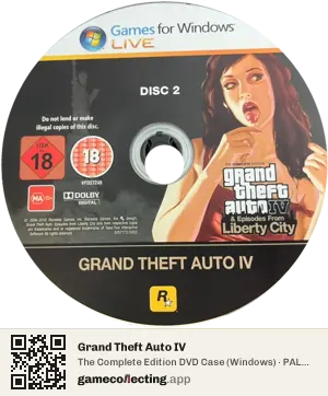 Grand Theft Auto IV Computer, PAL disc