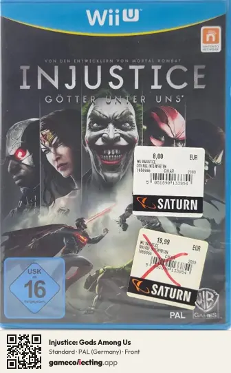 Injustice: Gods Among Us Nintendo Wii U, Germany box front