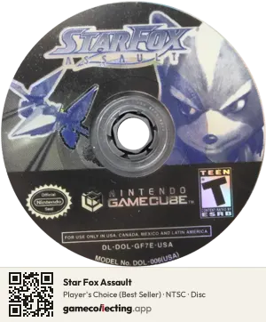 Star Fox Assault Nintendo GameCube, NTSC disc