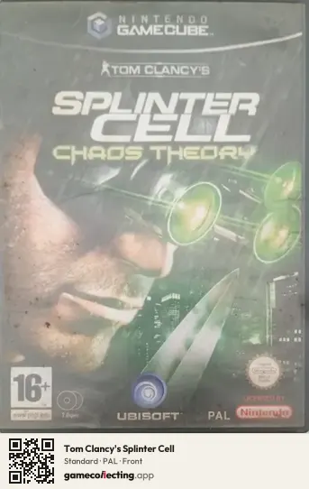 Tom Clancy's Splinter Cell Nintendo GameCube, PAL box front