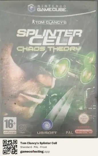 Tom Clancy's Splinter Cell Nintendo GameCube, PAL box front