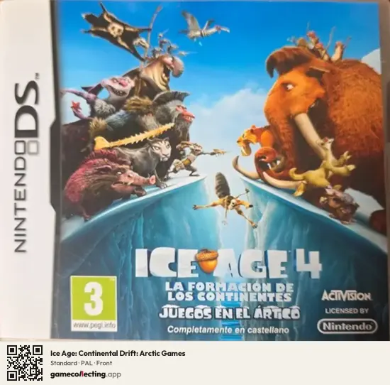 Ice Age: Continental Drift: Arctic Games Nintendo DS, PAL box front