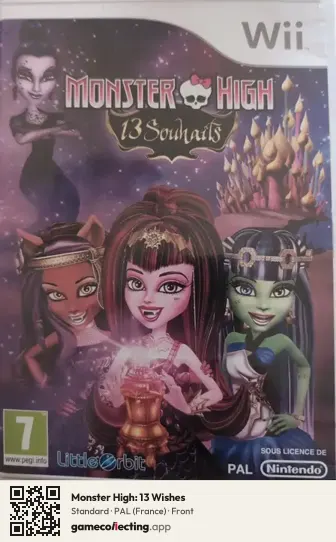 Monster High: 13 Wishes Nintendo Wii, France box front