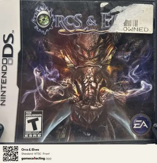 Orcs & Elves Nintendo DS, NTSC box front