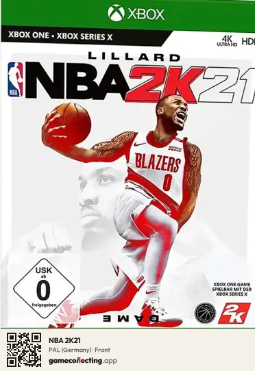 NBA 2K21 Xbox One, Germany box front