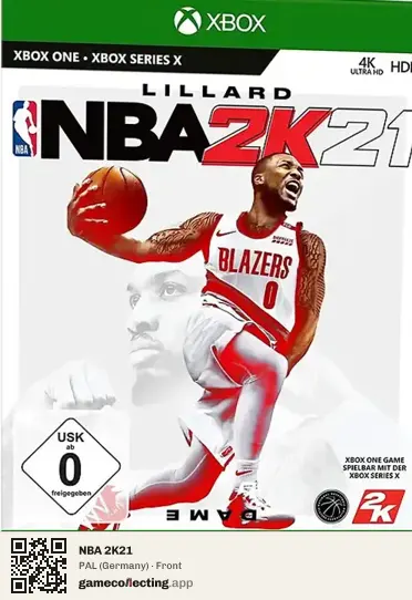 NBA 2K21 Xbox One, Germany box front