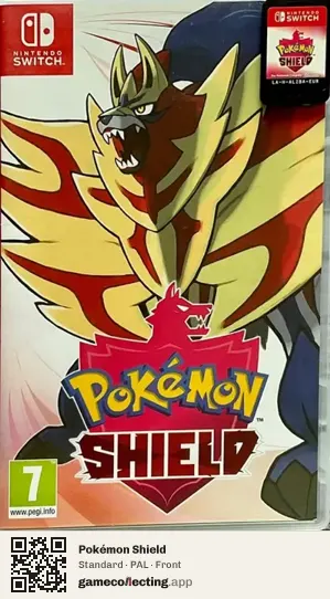 Pokémon Shield Nintendo Switch, PAL box front