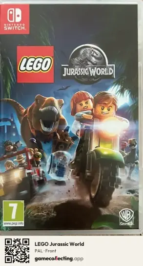 LEGO Jurassic World Nintendo Switch, PAL box front