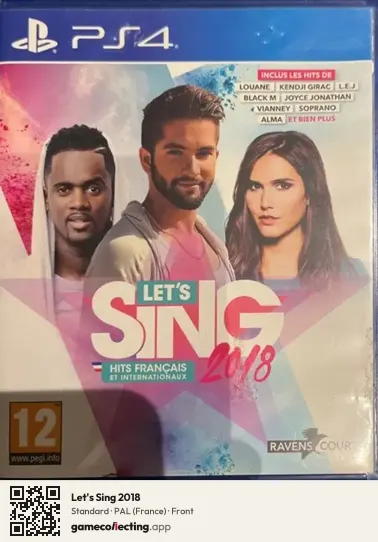 Let's Sing 2018 PlayStation 4, France box front
