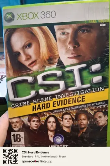 CSI: Hard Evidence Xbox 360, Netherlands box front