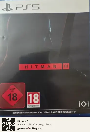 Hitman 3 PlayStation 5, Germany box front