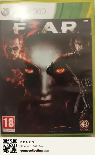 F.E.A.R. 3 Xbox 360, PAL box front