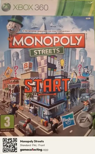 Monopoly Streets Xbox 360, PAL box front