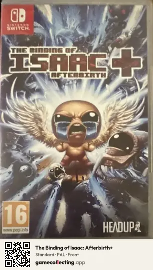 The Binding of Isaac: Afterbirth+ Nintendo Switch, PAL box front