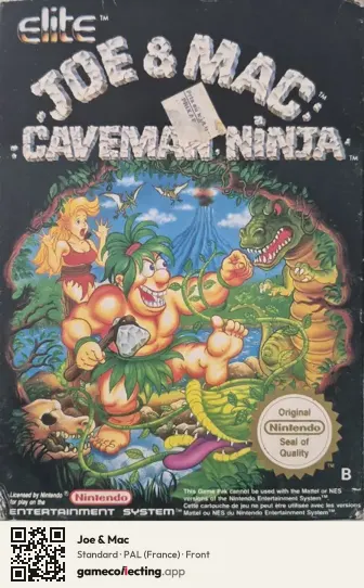Joe & Mac Nintendo Entertainment System, France box front