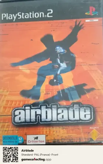 Airblade PlayStation 2, France box front