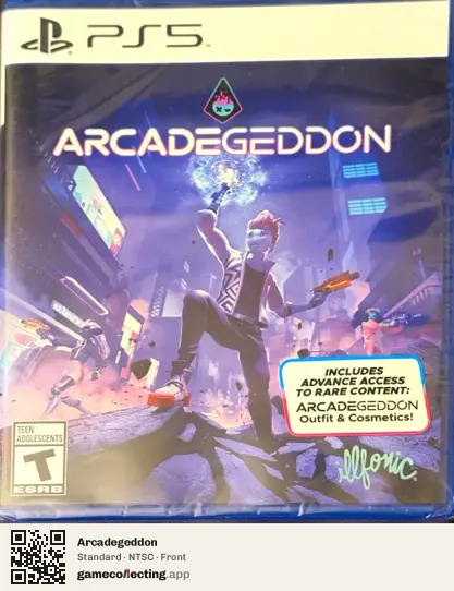 Arcadegeddon PlayStation 5, NTSC box front